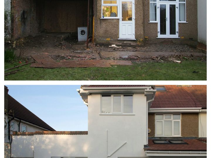 Before and after renovation
